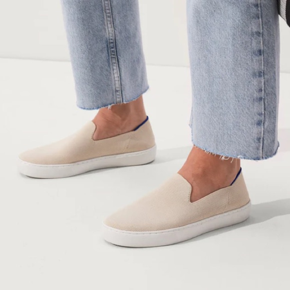 Rothy's Cream Slip-On Sneakers